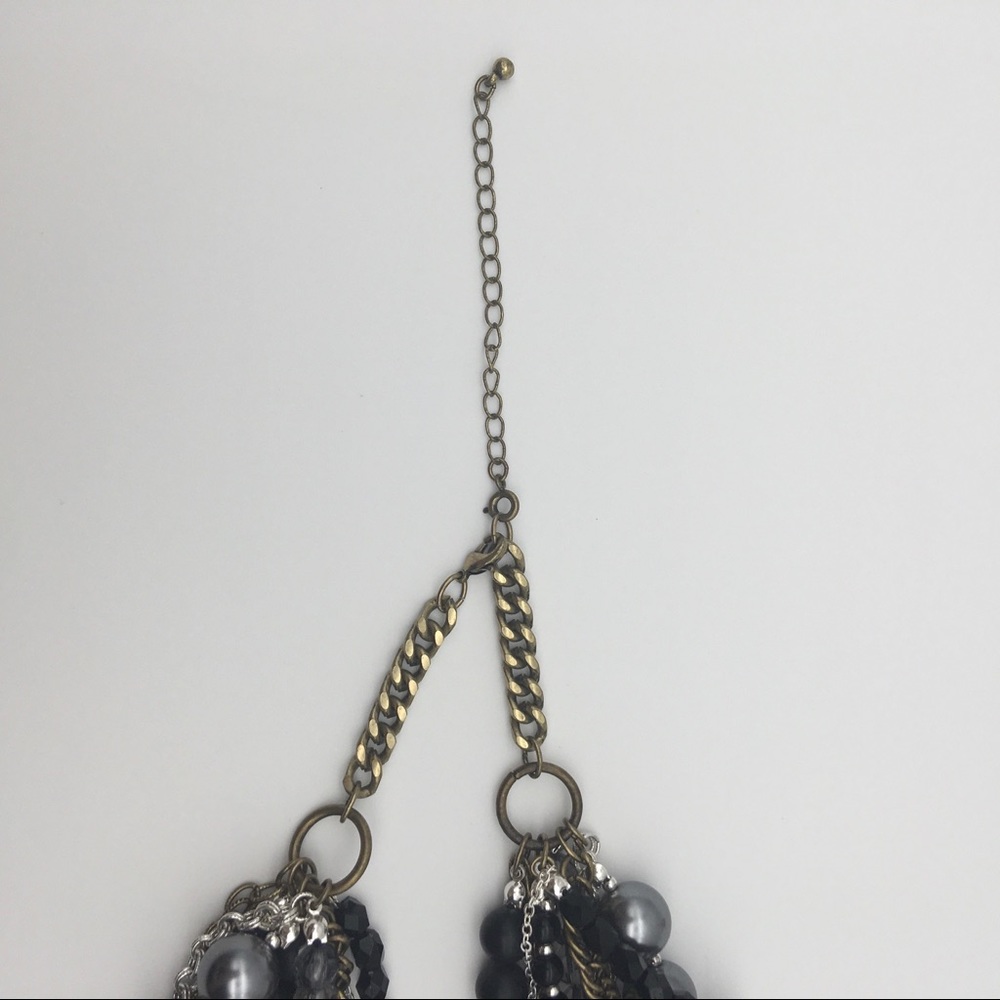 Statement Multiple Chains Beads Twist Necklace - image 3